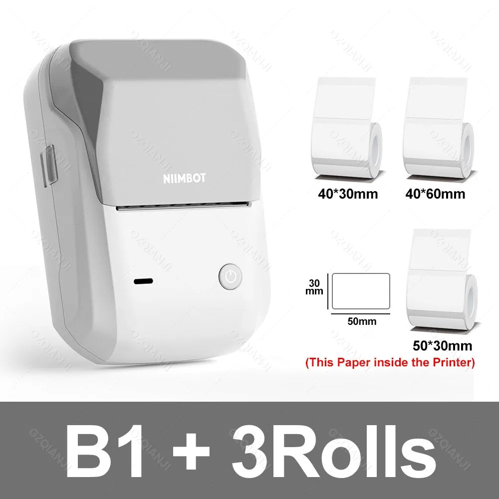 NIIMBOT B1 Mini Bluetooth Thermal Label Printer