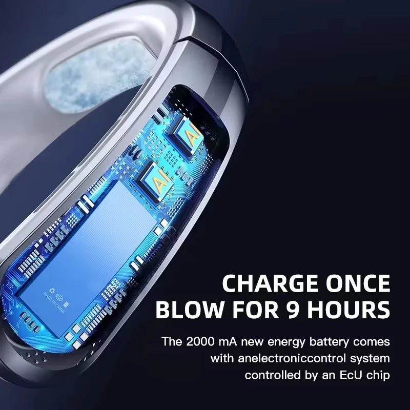 USB Rechargeable Bladeless Neck Fan