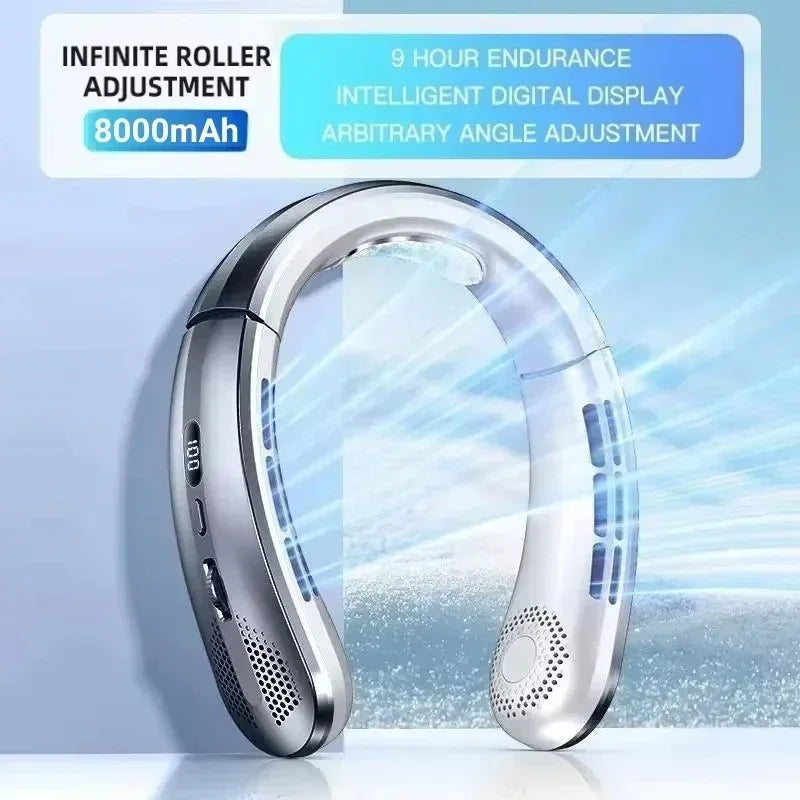 USB Rechargeable Bladeless Neck Fan