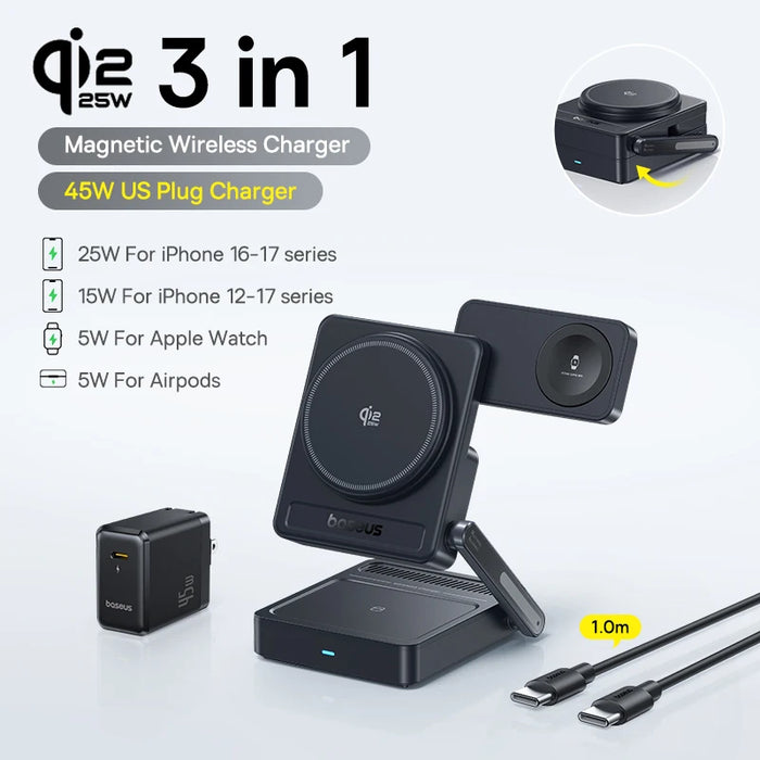 Qi2.2 25W Magnetic Wireless Charger
