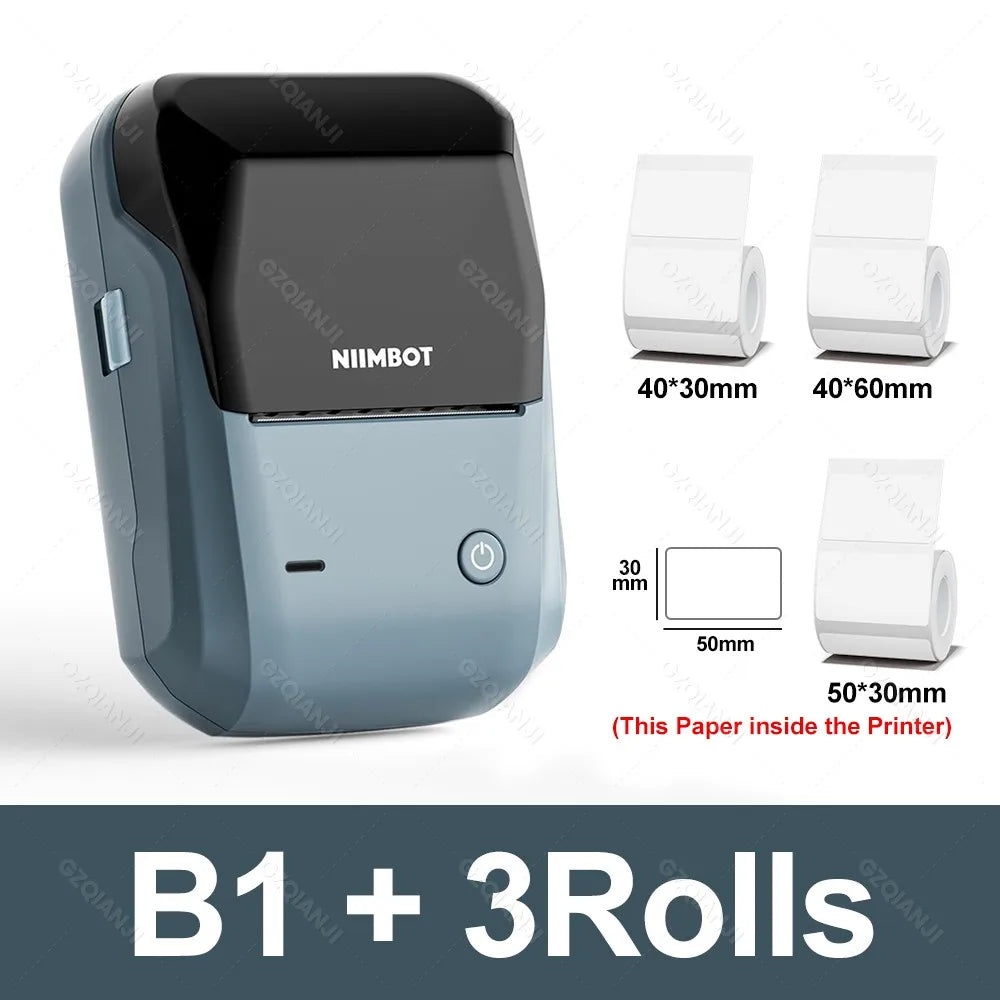 NIIMBOT B1 Mini Bluetooth Thermal Label Printer