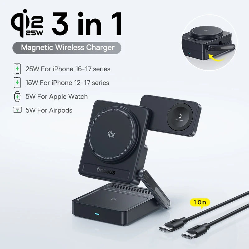 Qi2.2 25W Magnetic Wireless Charger