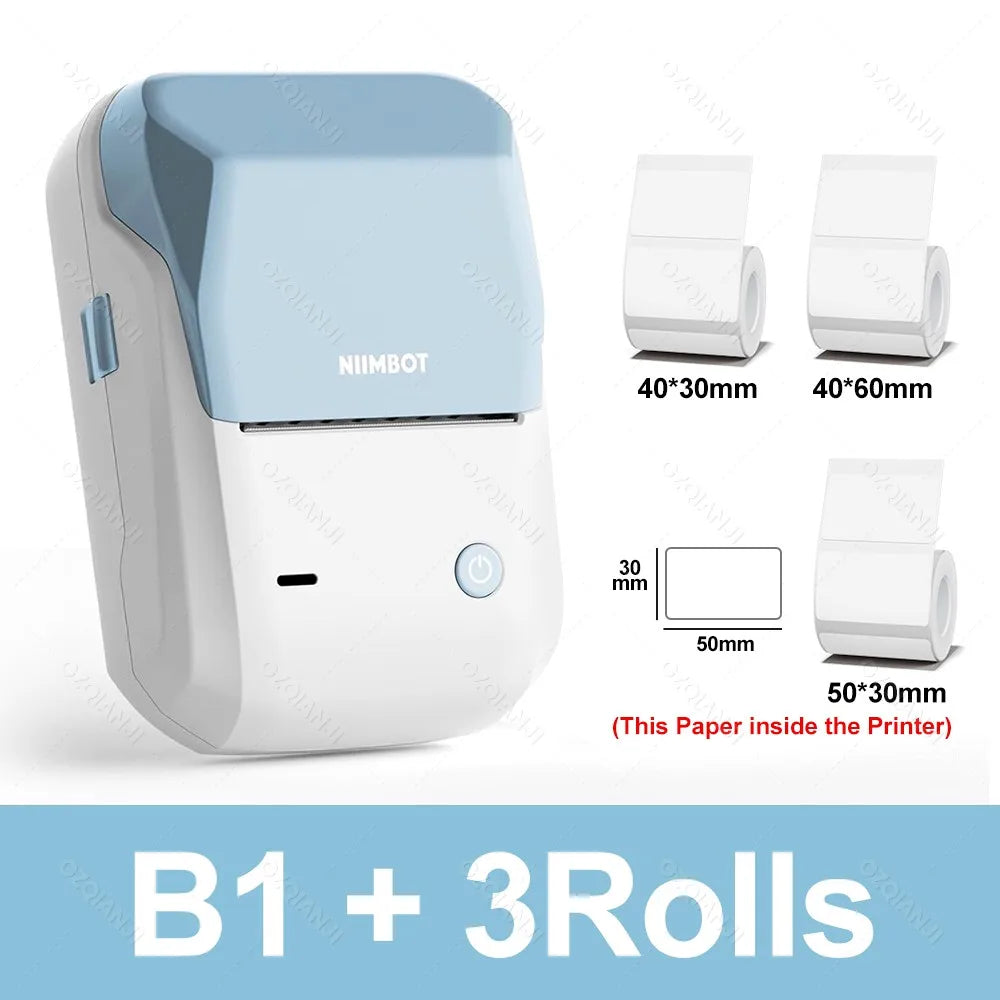 NIIMBOT B1 Mini Bluetooth Thermal Label Printer