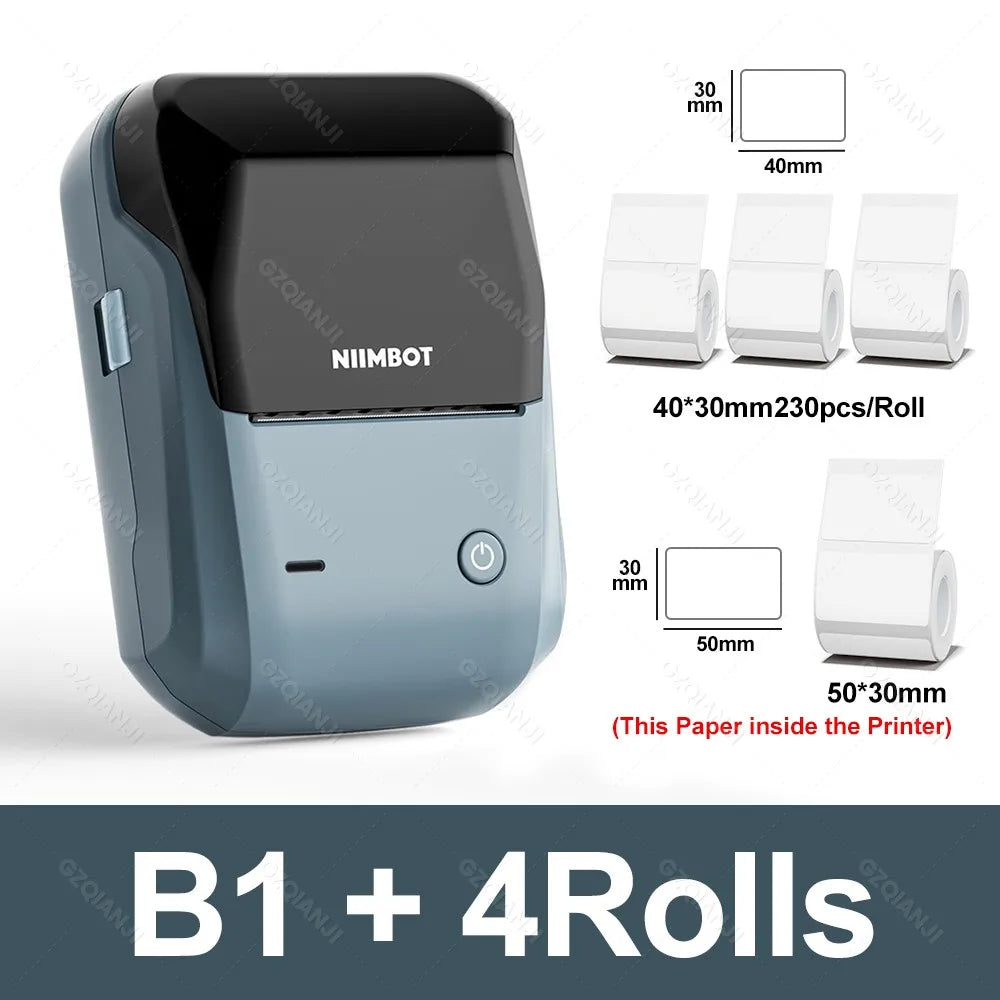 NIIMBOT B1 Mini Bluetooth Thermal Label Printer